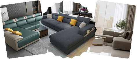 Customized L Shape Sofas in Dubai