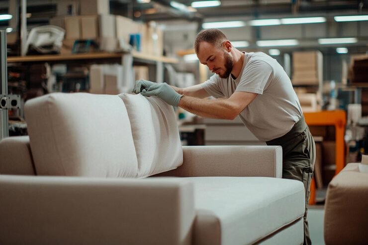 Dry Brushing Sofas 
