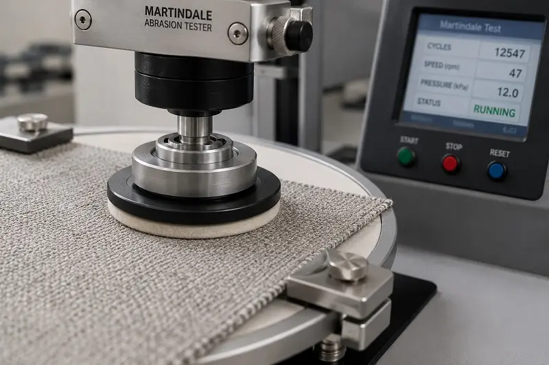 martindale rub test machine testing upholstery fabric durability